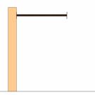 Aanbouwmodule duikelstang 90cm