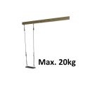 Enkele zwevende schommelbalk (max 20kg)