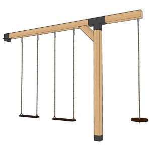Aanbouwschommel - Dubbel extra haak - ROBUUST