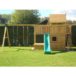Speeltoestel Balkon 360 - speelhuis - zandbak (raam/deur voorzijde)